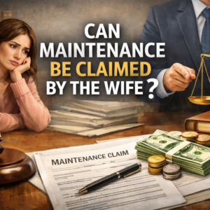 Can maintenance be claimed by the wife or husband under Indian family law